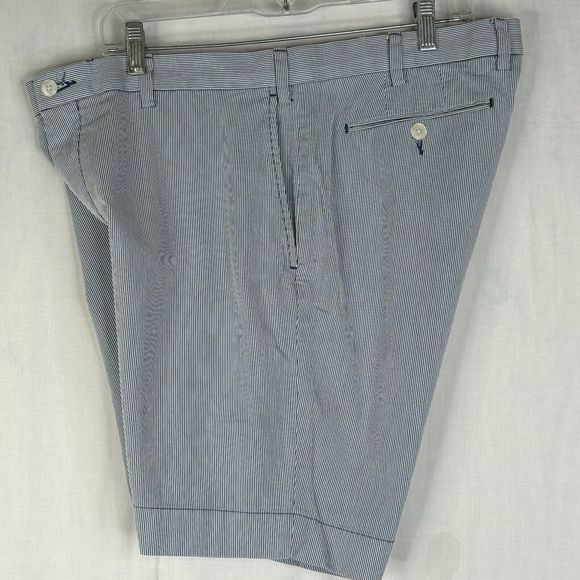 Polo Ralph Lauren Shorts Men's 38 Chino Blue White Striped Slash‎ Pockets 37x8 - Picture 3 of 12